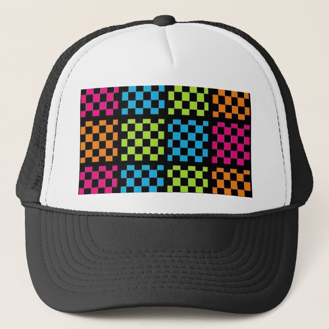 Casquette Checkered d'ordre (Devant)