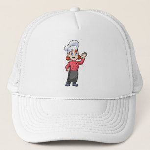 Casquette Chef avec tablier de Cuisine