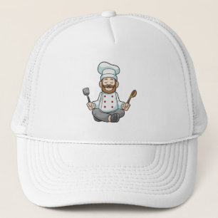 Casquette Chef avec tablier de Cuisine au Yoga