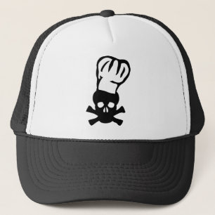 Casquette chef cuisinier noir