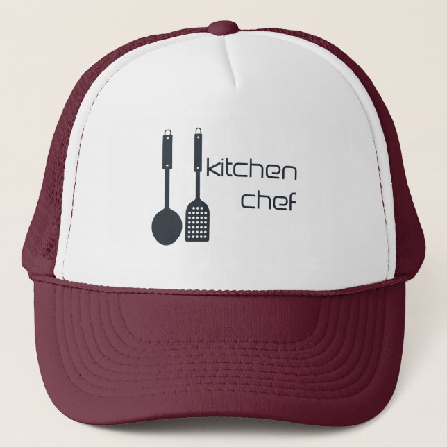 Casquette chef de cuisine personnalisable (Devant)