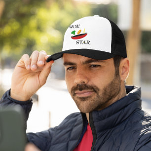 Casquette Chef végétarien d'étoile de wok