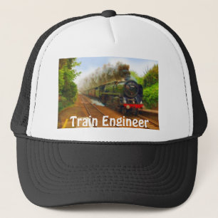 Casquette Chemin de fer Enthousiaste Steam Train Engineer Se