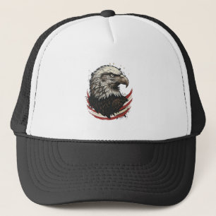 Casquette Chemise à motif de gravure patriotique d'aigle cha