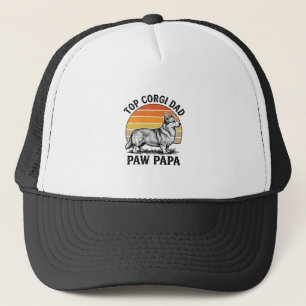 Casquette Chemise Corgi Papa Vintage Sunset Chien Papa Cadea
