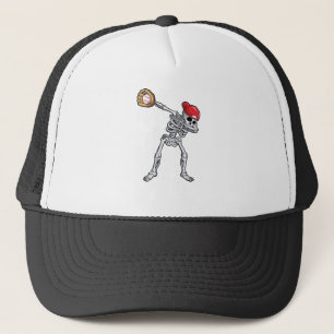 Casquette Chemise de baseball en squelette pour hommes femme