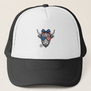 Casquette Chemise de gravure vintage de vache des Highlands