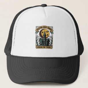 Casquette Chemise de maison hantée avec manoir effrayant gra