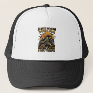 Casquette Chemise de tracteur Halloween drôle de sorcière de