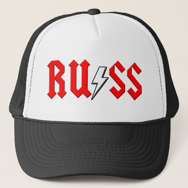 Casquette chemise faite sur commande de rock de RUSS (Devant)