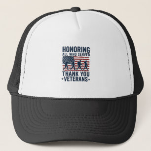 Casquette Chemise Honneur à tous ceux qui ont servi Merci au