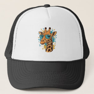 Casquette Chemise Lunettes de soleil girafe gravées vintage