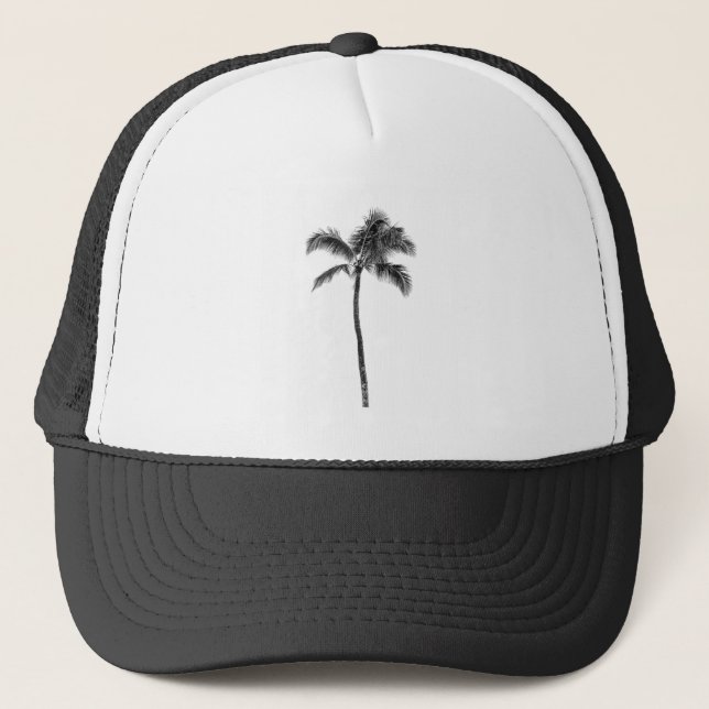 Casquette Chemise Palm Tree - Style Rétro Plage tropicale (Devant)