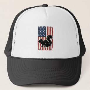 Casquette Chemise patriotique écureuil drapeau américain vin