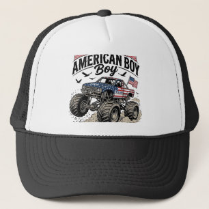 Casquette Chemise T-shirt de camion monstre patriotique All