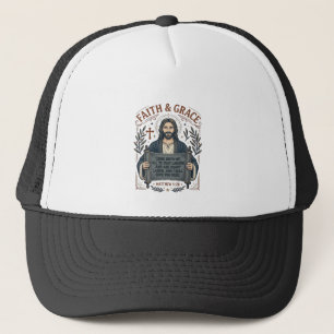 Casquette Chemise vintage graphique chrétienne Jésus point d