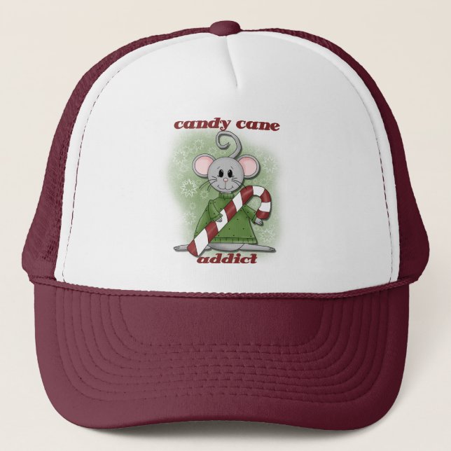 Casquette Chemises et cadeaux pour toxicomanes sucres de can (Devant)