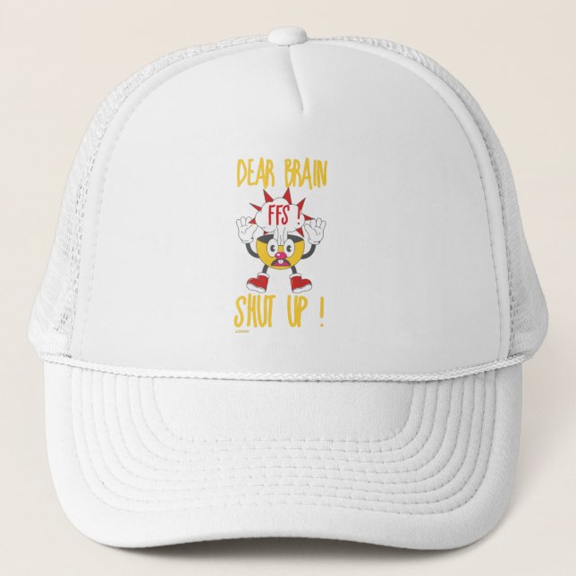 Casquette CHER CERVEAU...FFS FERMÉ ! drôle sarcastique (Devant)