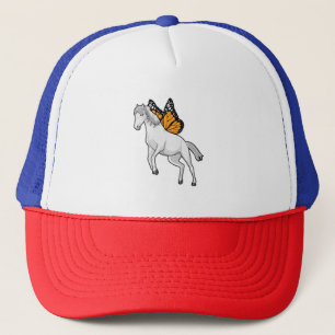 Casquette Cheval avec papillon