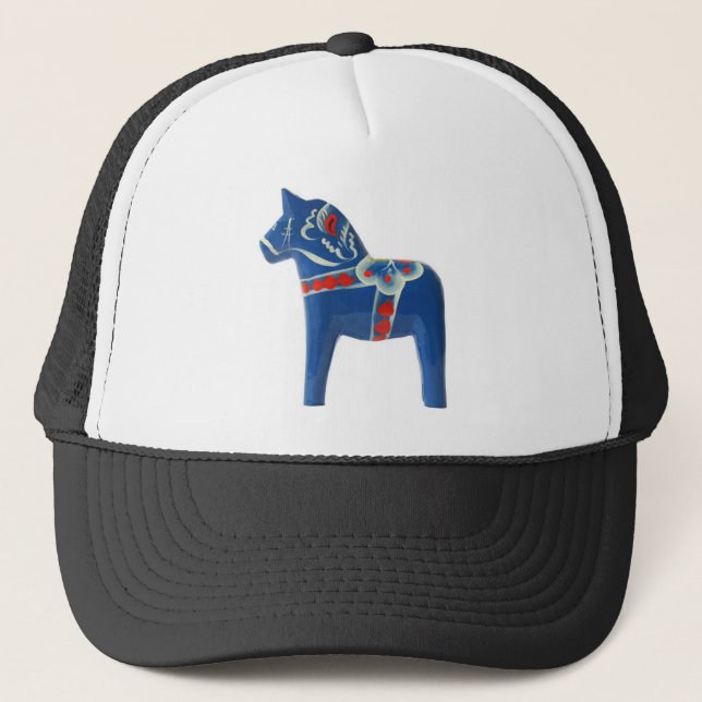 Casquette Cheval bleu de Dala de Suédois (Devant)
