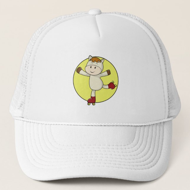 Casquette Cheval comme Patinage en ligne & Patins en ligne (Devant)