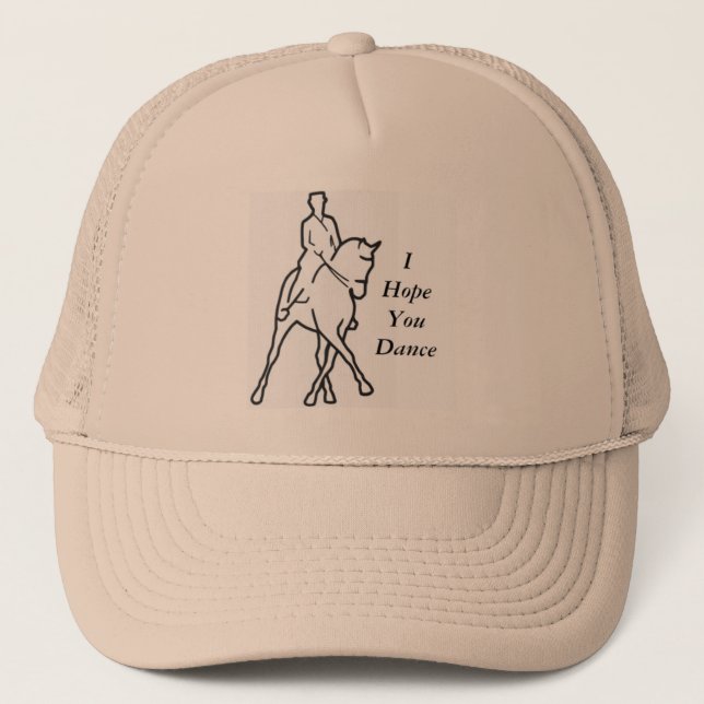 Casquette Cheval de dressage et cavalier - espoir d'I que (Devant)
