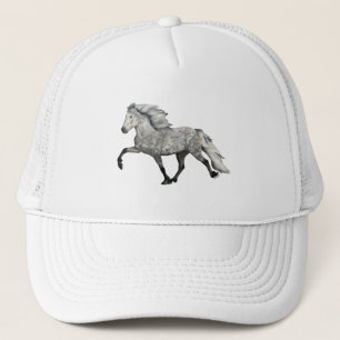 Casquette Cheval islandais gris pommelé charismatique
