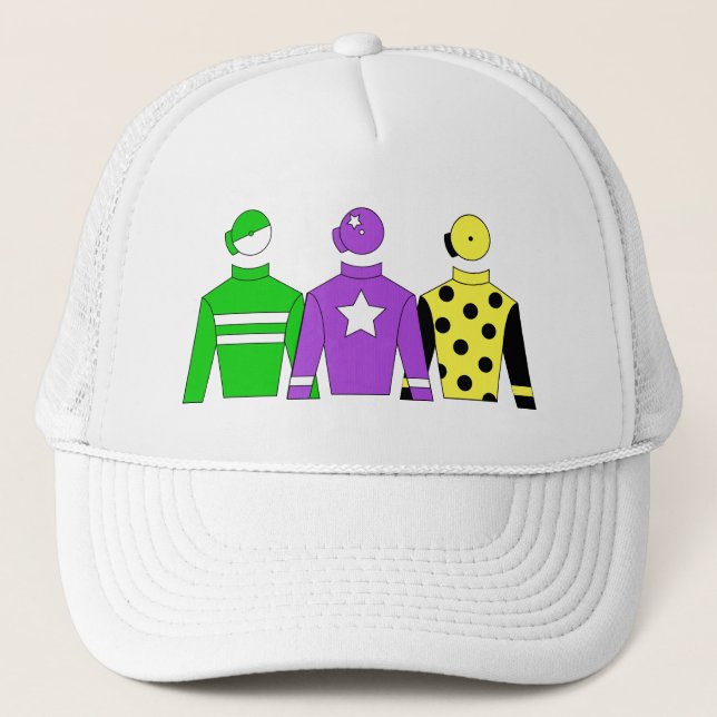 Casquette Cheval Racing Jockey Soies (Devant)