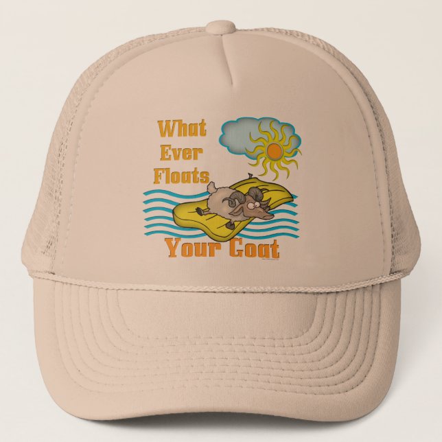 Casquette Chèvre amusante Flotte votre chèvre (Devant)