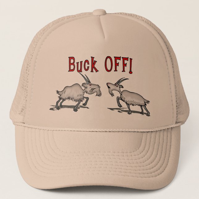 Casquette Chèvre Animaux de ferme Buck Off pour les hommes C (Devant)