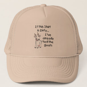 Casquette Chèvre Drôle Chemise Sale