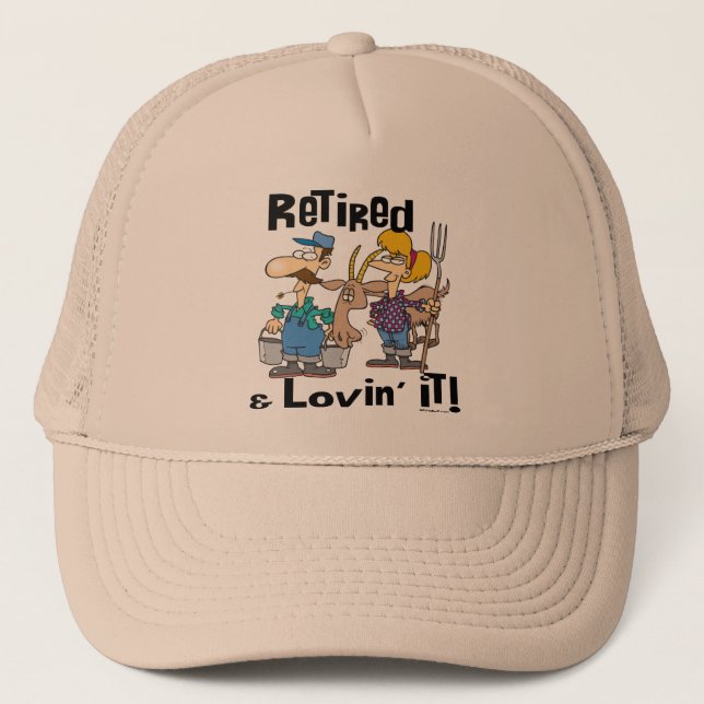 Casquette Chèvre et famille retraitée (Devant)