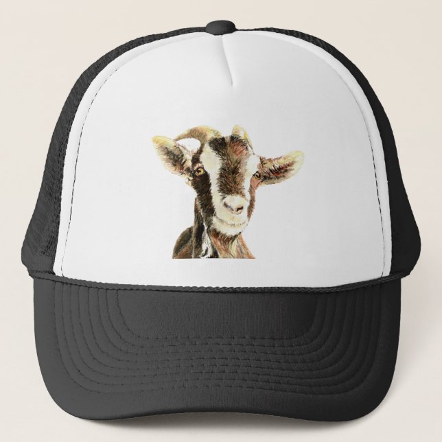 Casquette Chèvre mignonne, animal, animal de ferme (Devant)
