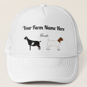 Casquette Chèvres boer et nubiennes personnalisées