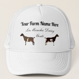 Casquette Chèvres laitières personnalisées LaMancha