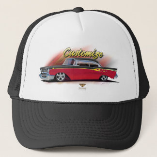 casquette chevy de coutume du hot rod 1957