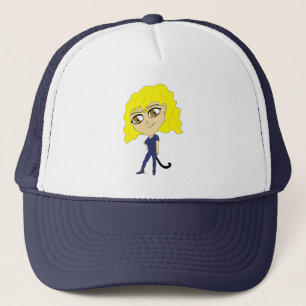 Casquette Chibi avec une queue de chat