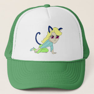 Casquette chibi chatte fille
