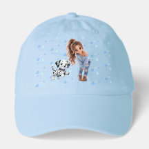 Chibi Girl & Dalmatian Chapeau Bleu Mignon