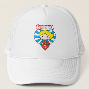 Casquette Chibi Supergirl Starburst Coeur et logo