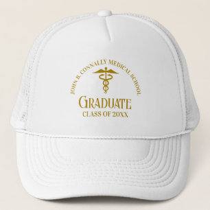 Casquette Chic Gold Médicale School Graduate sur mesure
