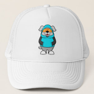 Casquette Chien avec lunettes de soleil