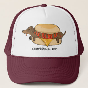 Casquette Chien chaud de texte personnalisé