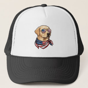 Casquette Chien Lunettes de soleil Bandana Drapeau Usa