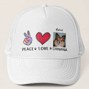 Casquette Chihuahua Chapeau Paix Amour Amoureux de Chien