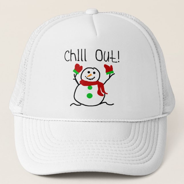 Casquette Chill Out Snowman Tshirts et cadeaux (Devant)