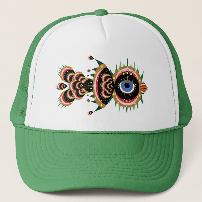 Casquette Chimera - Chapeau de camion d'oiseaux de poisson ( (Devant)