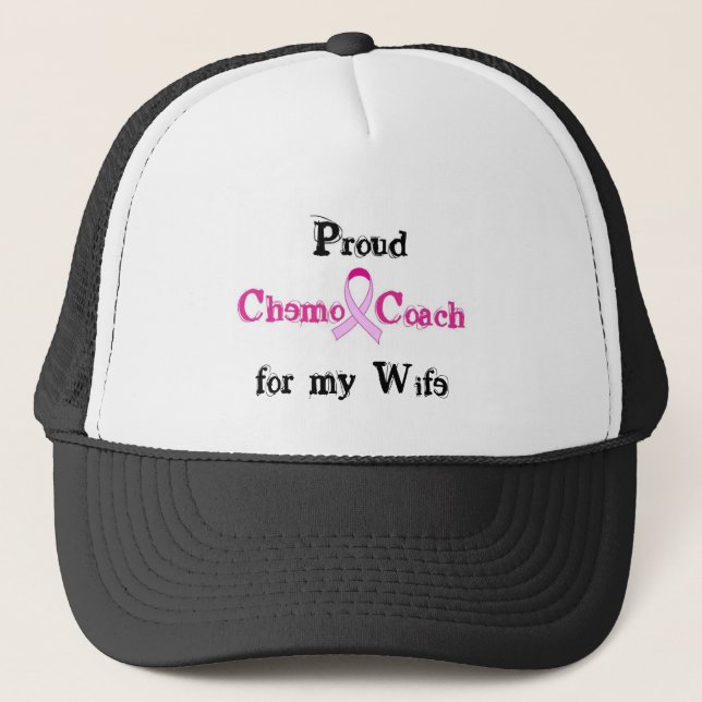 Casquette Chimo Coach - Ribbon rose Cancer du sein (Devant)