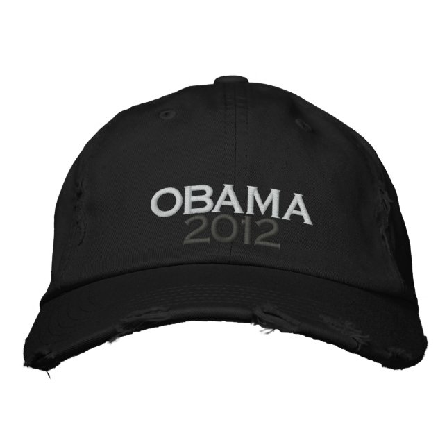 CASQUETTE chinois en détresse OBAMA 2012 (Devant)