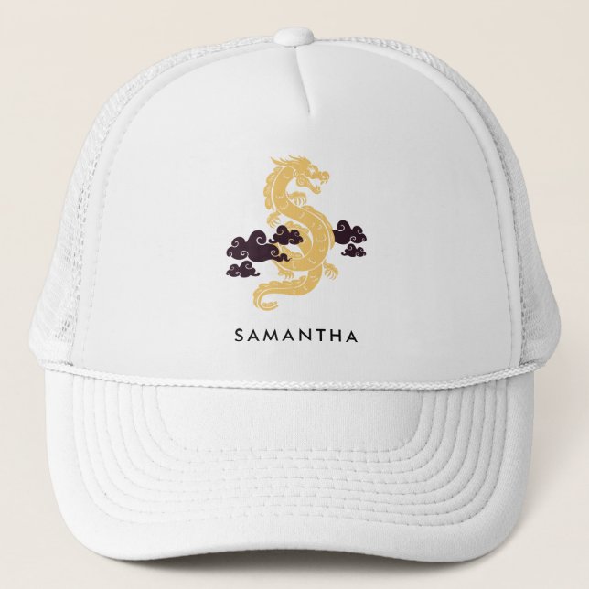 Casquette Chinois Lunar New Year Dragon 2024 Personnalisé (Devant)